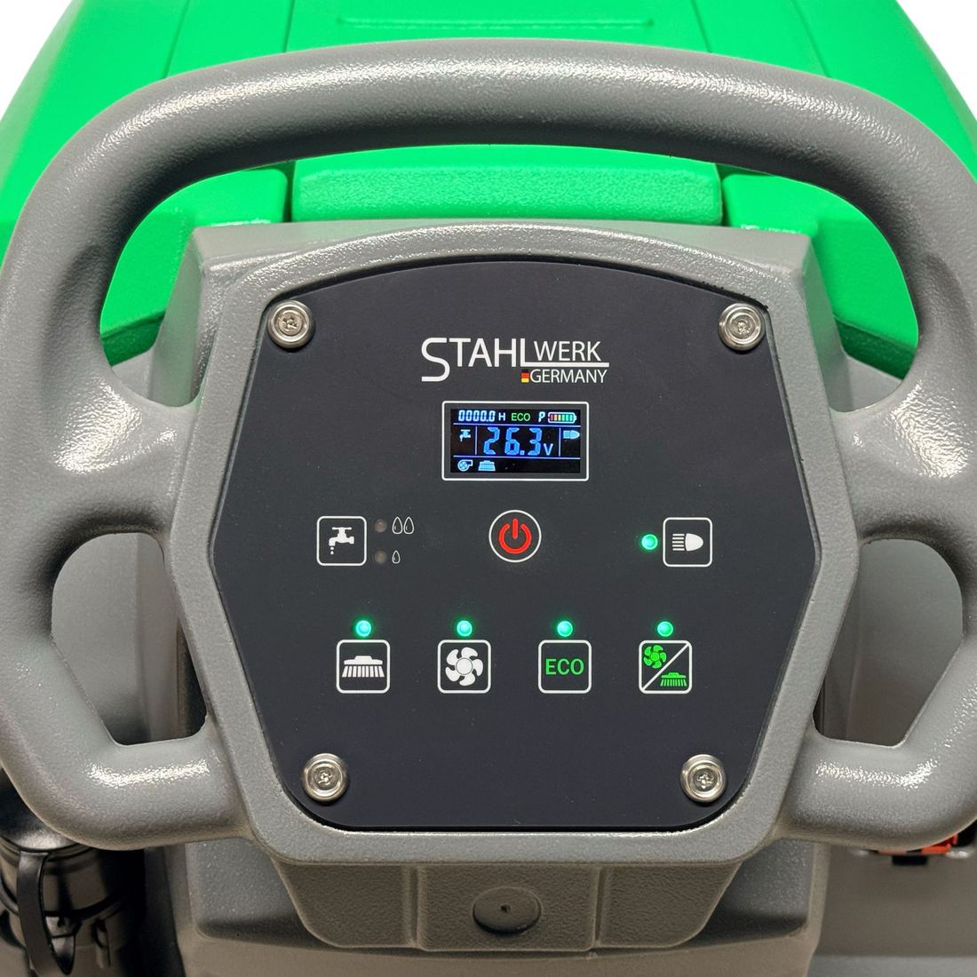 Stahlwerk Germany SW580 — Scheuersaugmaschine, Detailansicht Display