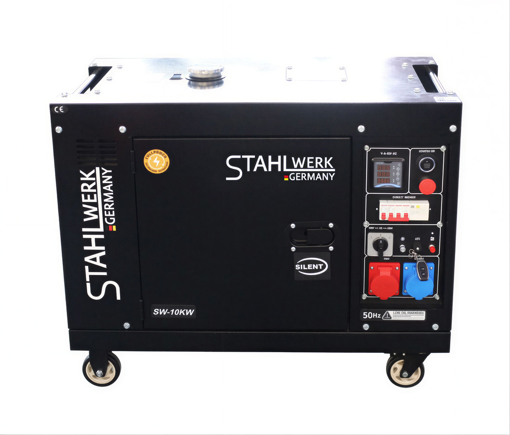 Stahlwerk Germany SW-10KW — Dieselgenerator, Detailansicht Bedienfeld